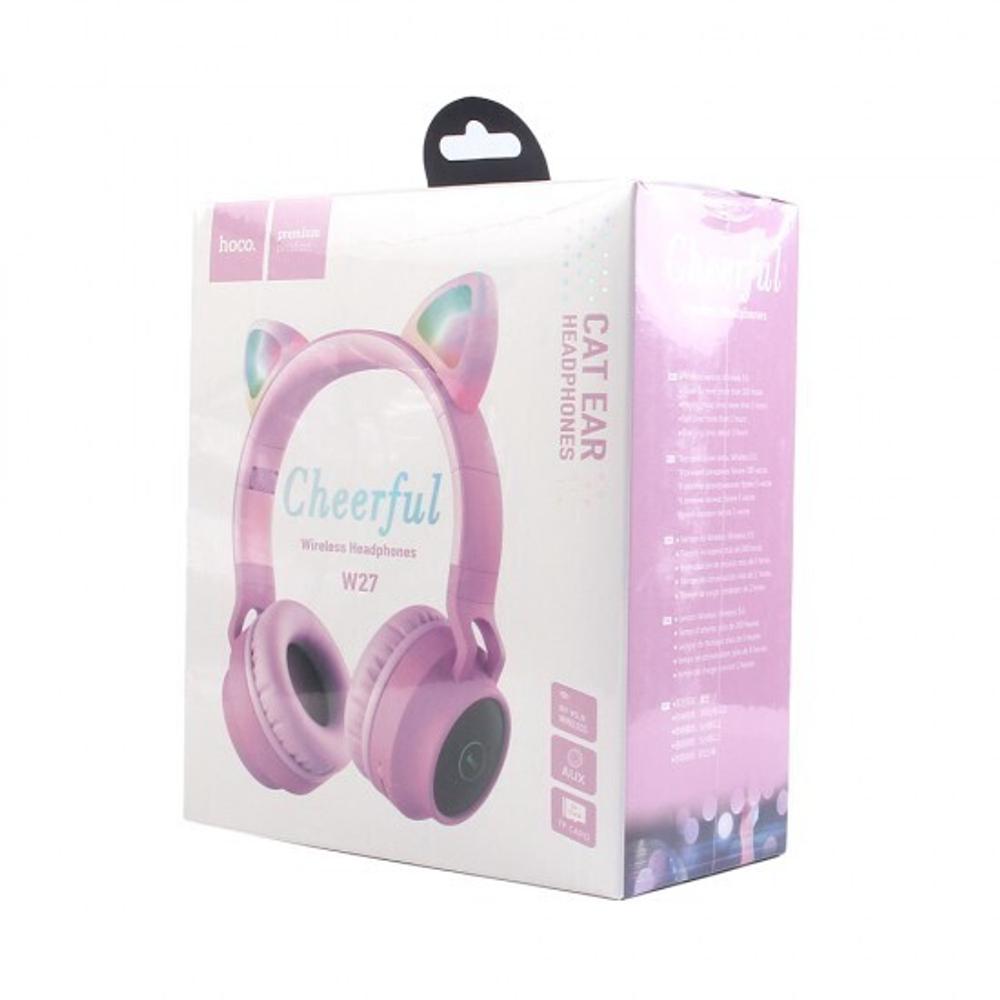 Беспроводные наушники Hoco W27 Cat ear, 012173 Серый