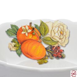 Салатник круглый с деревянными ложками NUOVA CER Апельсин 26 см