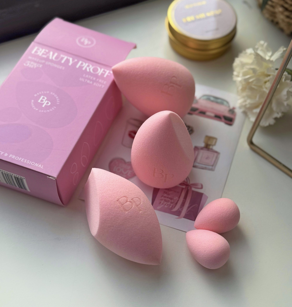 Beauty Proff набор розовых спонжей Marshmallow Sponges