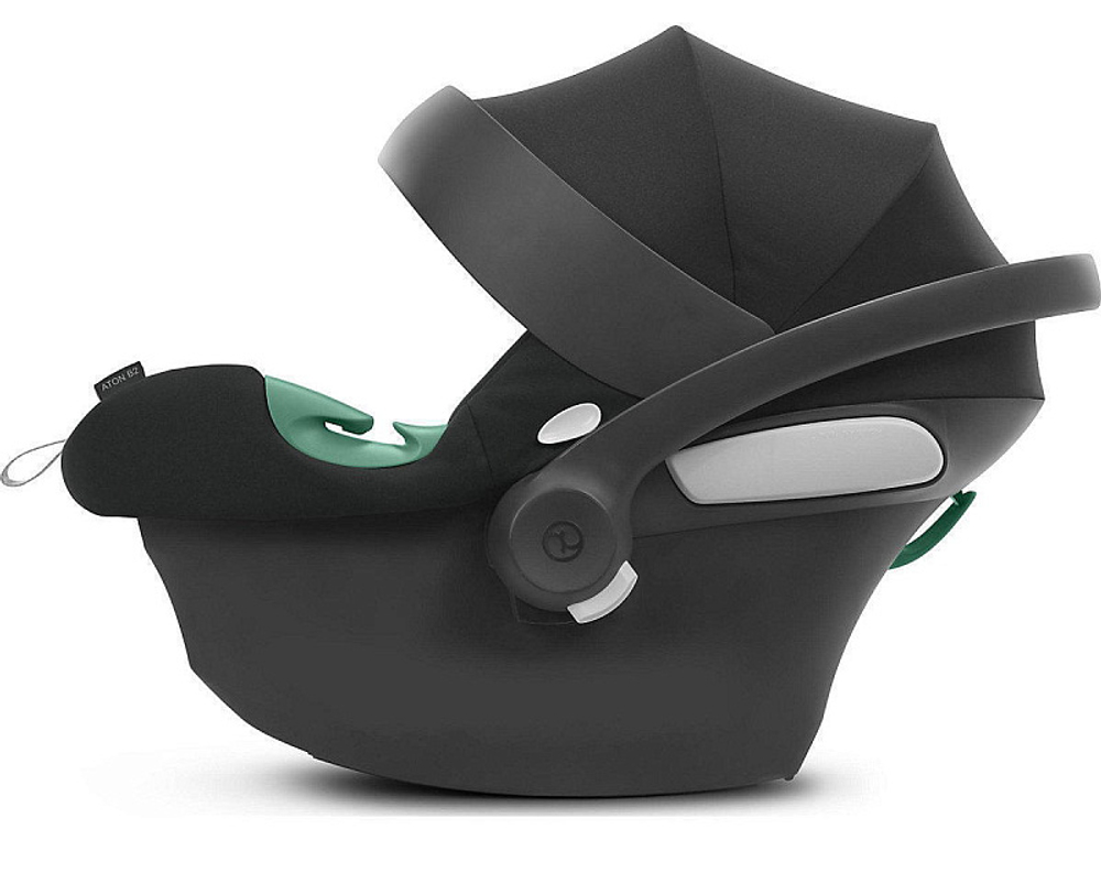Детская коляска Cybex Balios S Lux BLK Aton B2 i-Size 3 в 1 Moon Black с дождевиком/Volcano Black