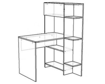 Стол ЛАВОРО-3 /900*1400*903/ правый сосна винтербег