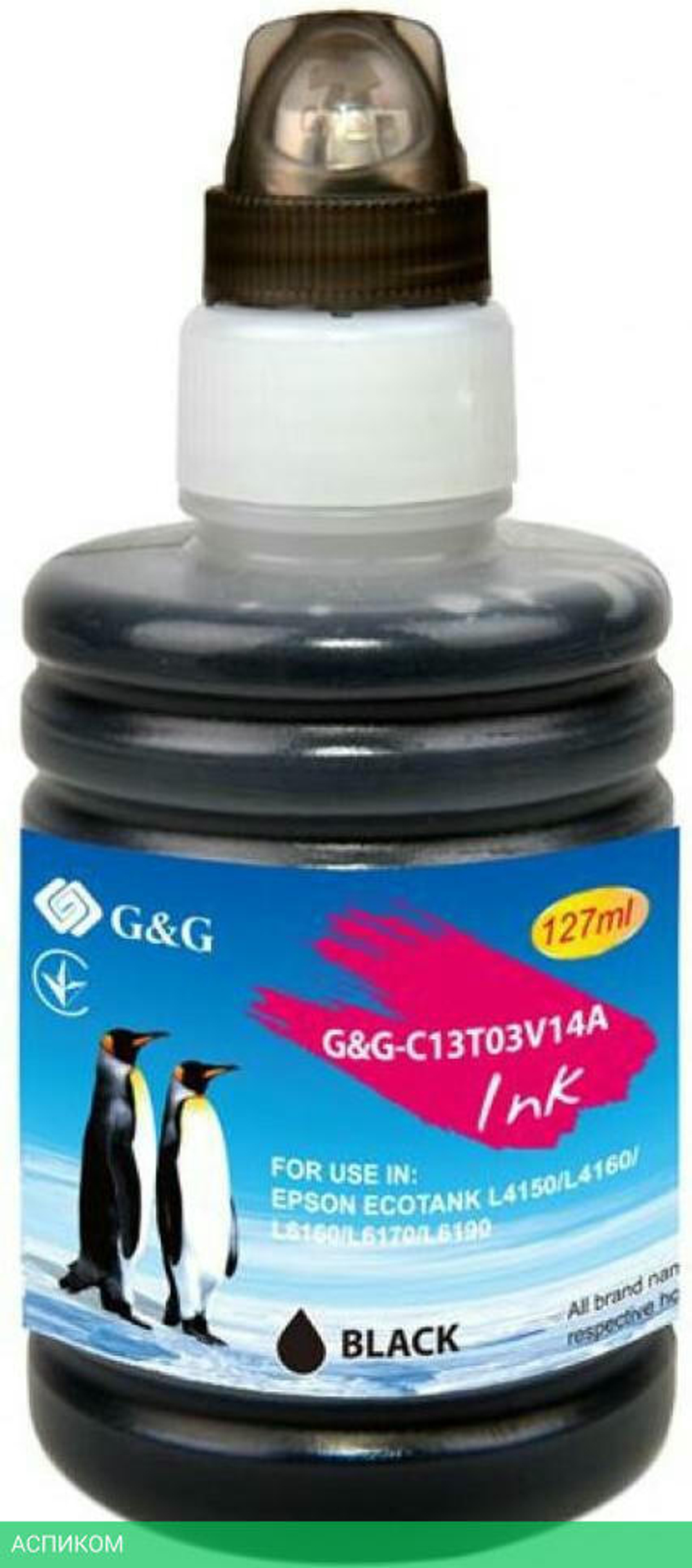 Чернила G&G 101BK черный (GG-C13T03V14A)