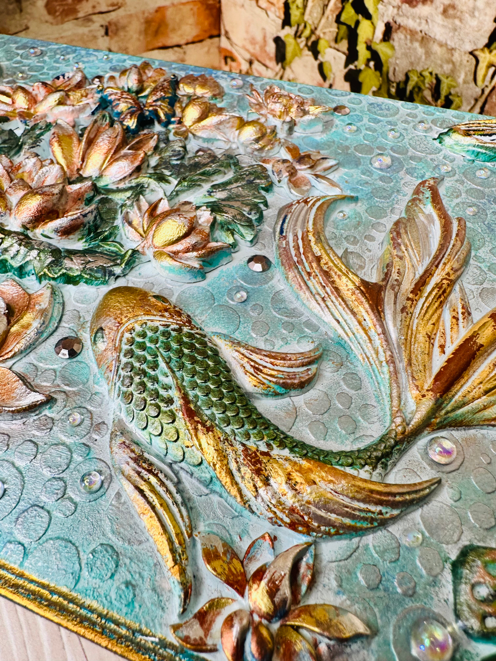 Шкатулка-комод "Золотые рыбки"