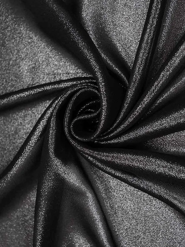 Ткань Шифон-твист металлик 70 г/м2, 100% пэ, ш. 150 см, серебро