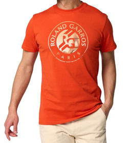 Мужская теннисная футболка Roland Garros Logo Eiffel - глина