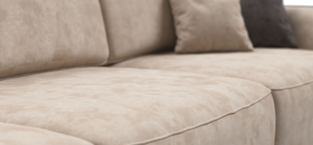 П-образный диван KING MODOOL Велюр Alkantara пепел