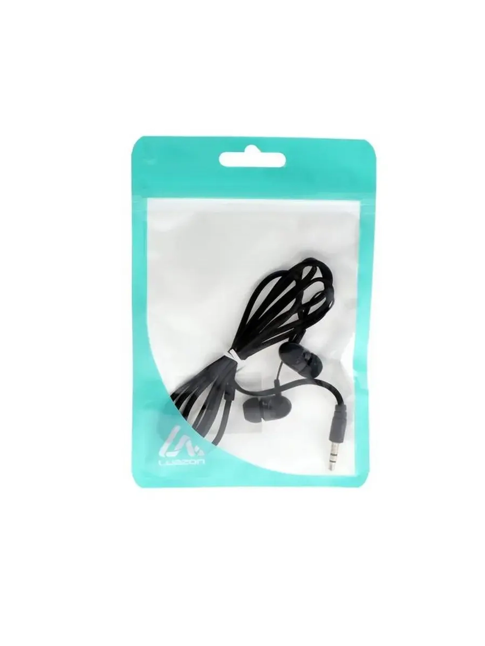 Наушники Luazon W-25, вакуумные, плоский провод, МИКС