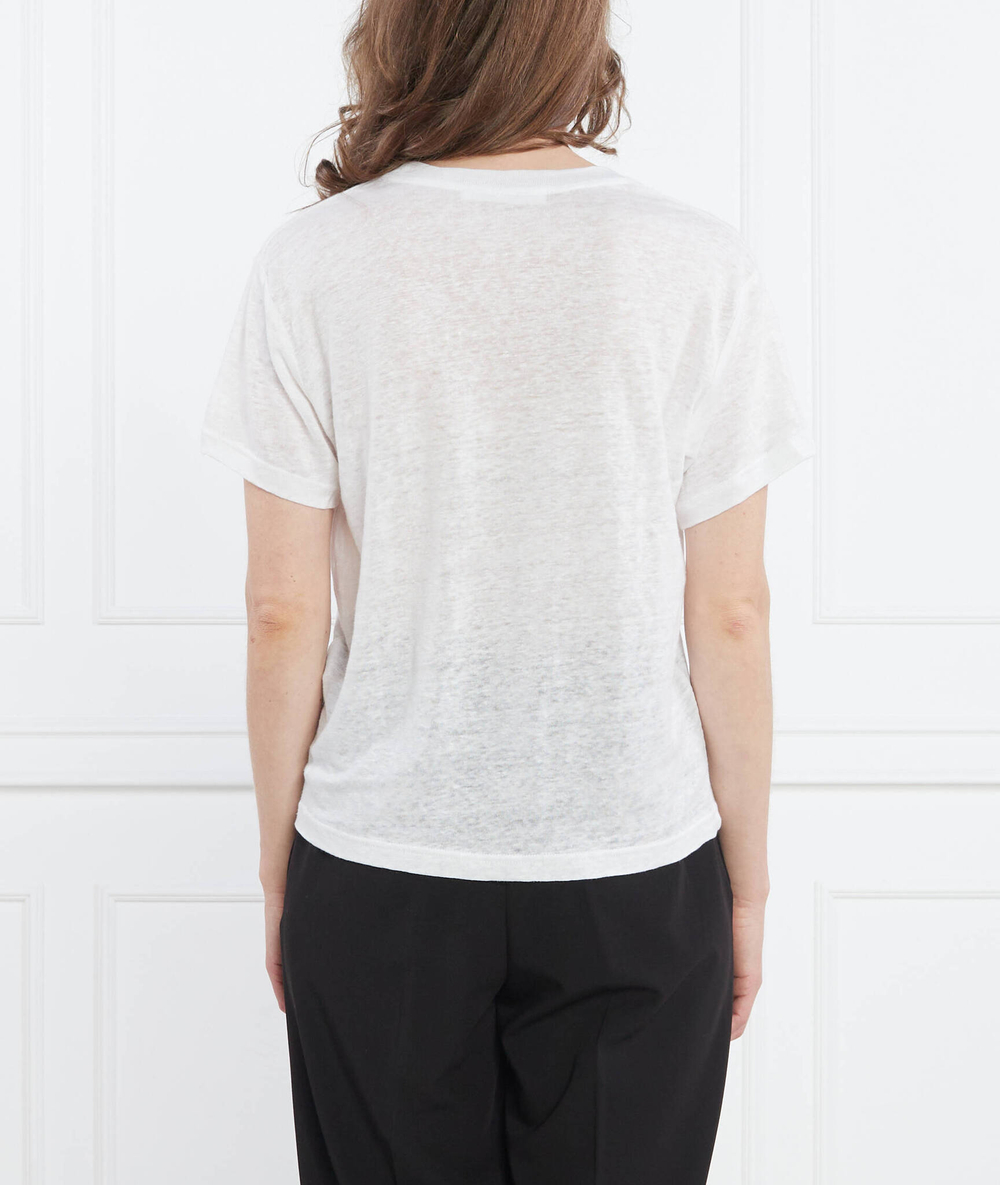 Льняная футболка Sams\u00f8e Sams\u00f8e - белый(F23100115)