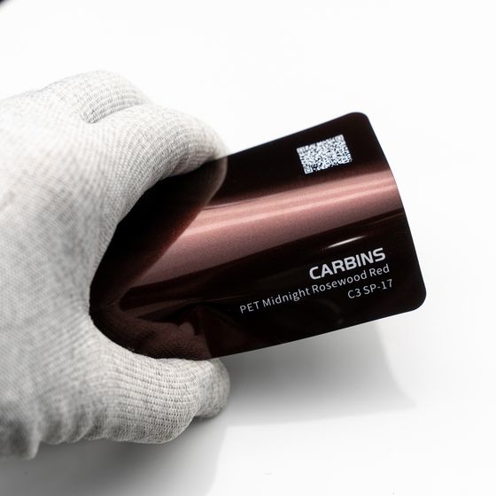 Веер образцов виниловой цветной пленки Carbins