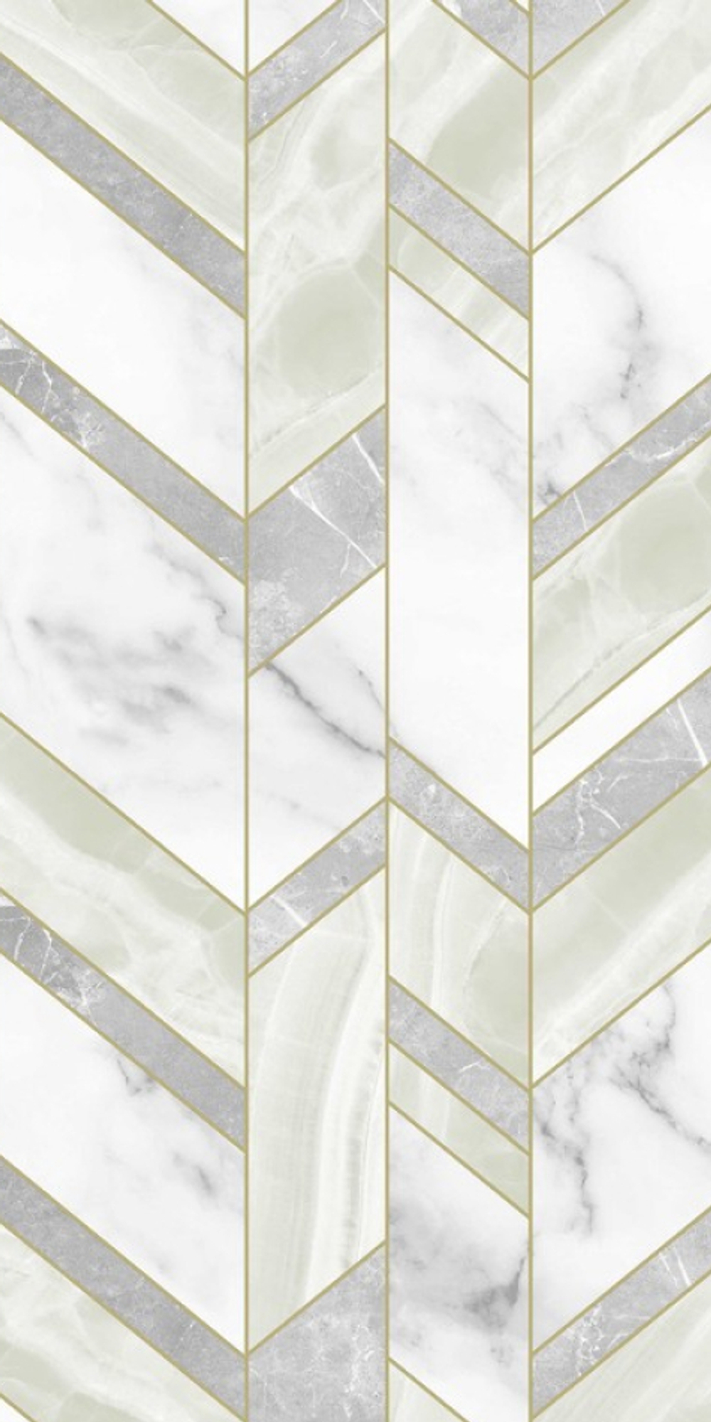 Панель ПВХ термопечать Дыхание севера грин 2700х250 мм