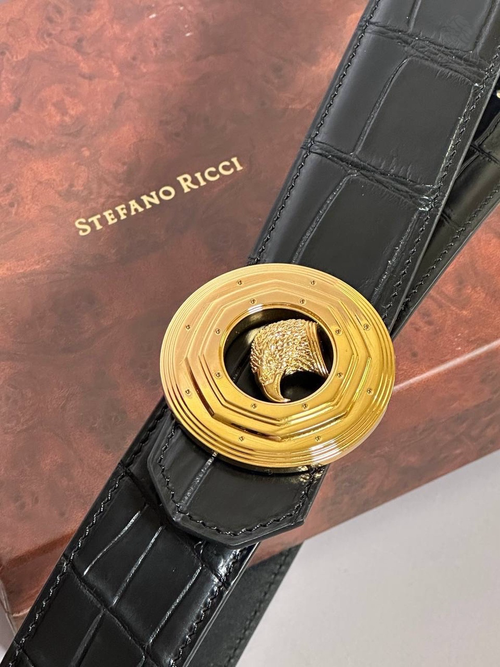 Ремень Stefano Ricci из кожи крокодила