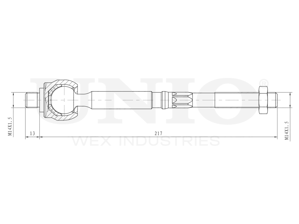 Тяга рулевая UNIO SSP-30083