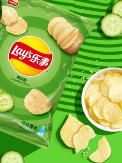 Чипсы Лейс из Китая со вкусом Огурцов 70 г