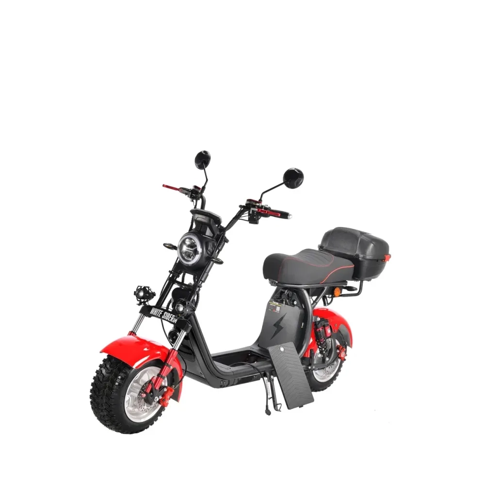 Электроскутер CityCoco White Siberia PRO+ 2500w Красный