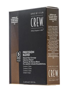 Камуфляж для седых волос American Crew, Precision Blend, Средний пепельный 5/6, 3*40мл
