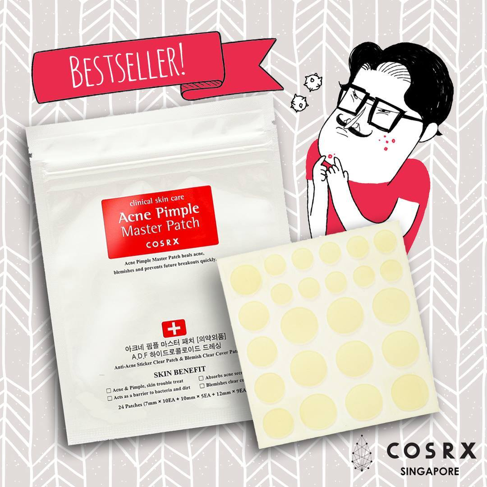 CosRX Acne Pimple Master Patch противовоспалительные патчи от акне