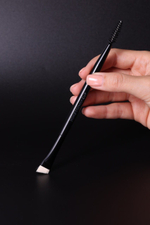 NONSTOPMAKEUP BS07 Perfect Arch Brow Brush, Кисть для макияжа бровей. Премиум синтетика, черная, 1шт.