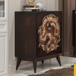 Комод Яблоко Евы с 3 ящиками Каштан