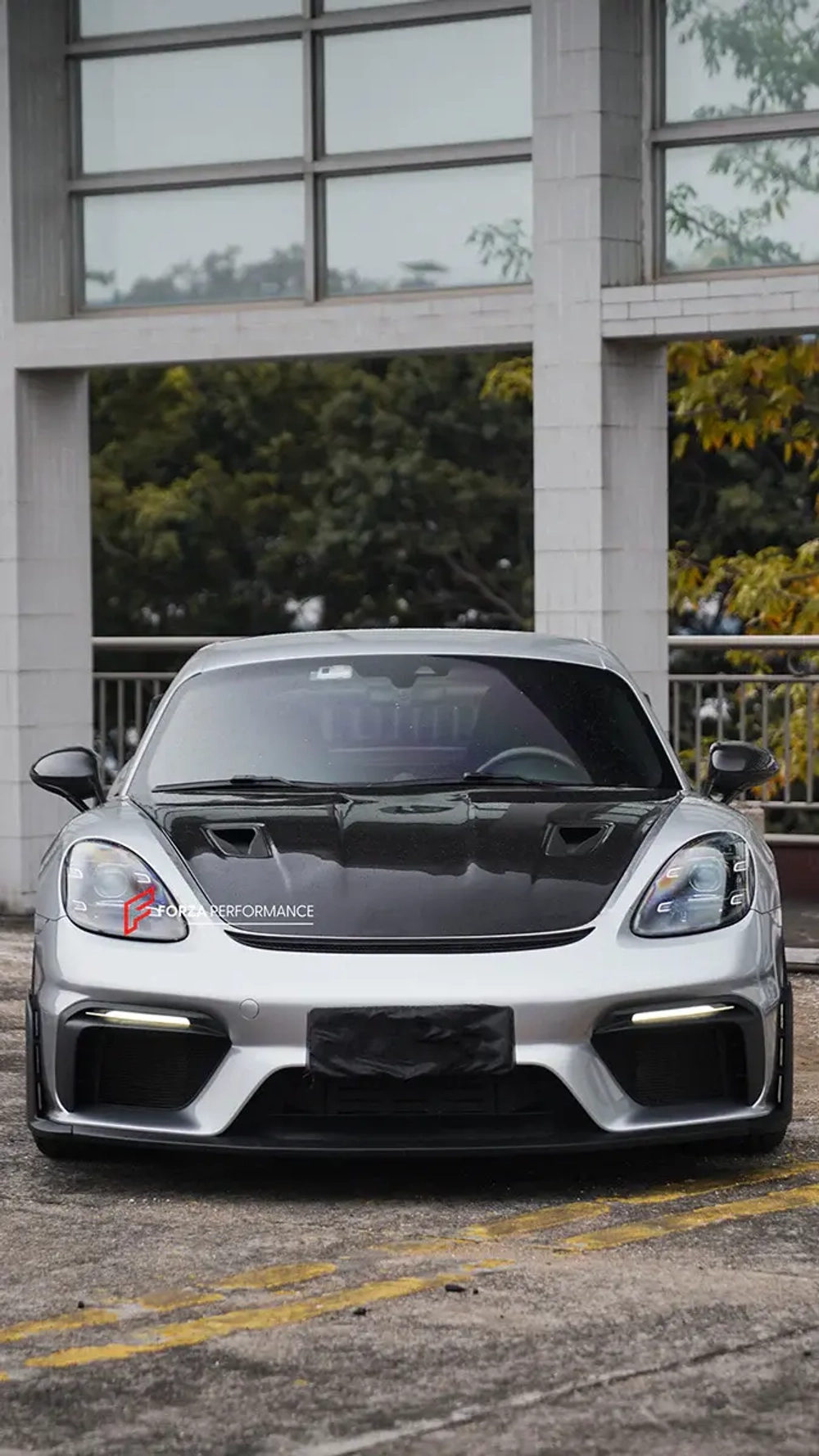 Передний бампер с губой в стиле GT4RS для Porsche 718 982 2016+ Порше