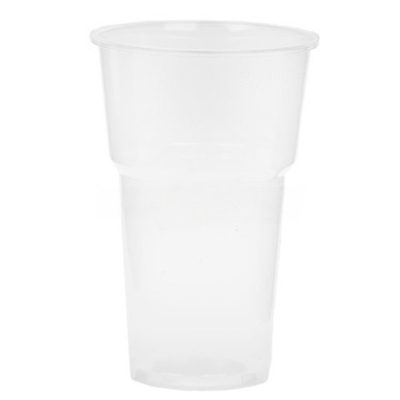 Стакан 500 мл одноразовый Факел МОПС (100/2000 шт.)