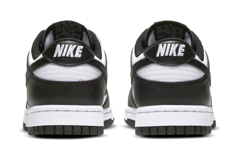 Nike Dunk Low "White/Black" panda leather classic appearance combined with modern fashion non-slip wear-resistant lightweight low-top sneakers women's black and white