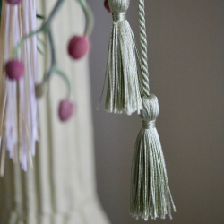 кисти шторные двойные оливковые