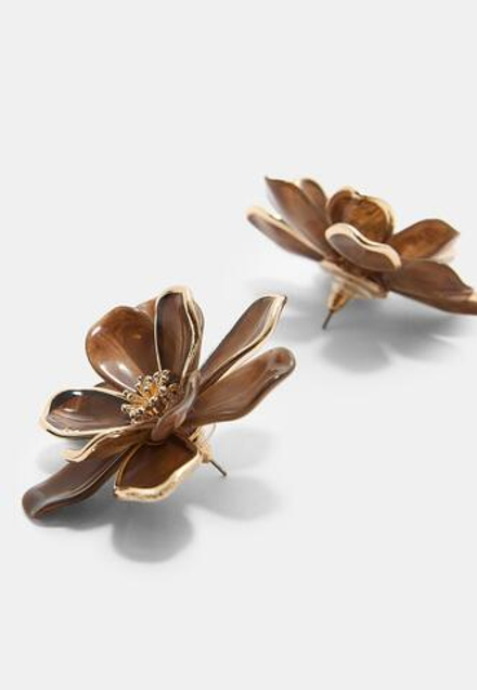 STRADIVARIUS Серьги-лепестки, коричневый