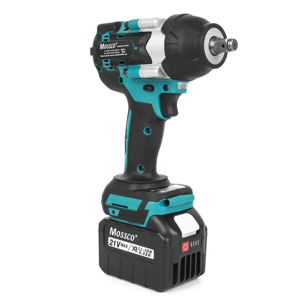 Гайковерт аккумуляторный ударный бесщеточный 21В 1000Нм 2акб 6.0Ач