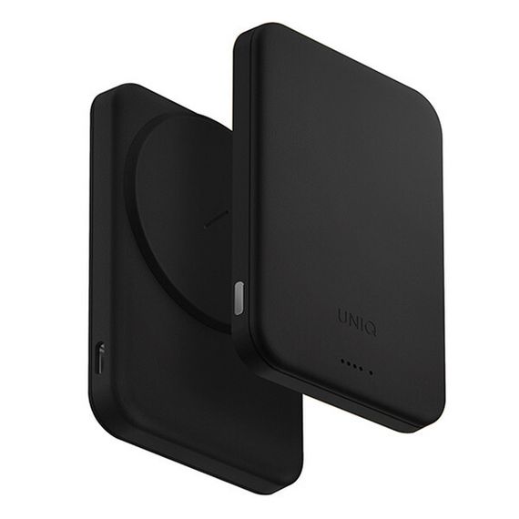 Кожаный внешний аккумулятор Uniq Lyden Lexa 5000MAH Magnetic (Magsafe) Power Bank USB-C PD (LYDENLEXA-DBLACK) Dallas Black