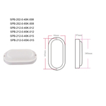 Светильник ЖКХ светодиодный ЭРА SPB-202-0-40K-008 IP65 8Вт 4000К 160x90 овал