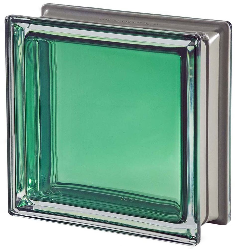 купить стеклоблок зеленый Vetroarredo металлизированный mendini giada  19х19х8