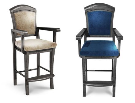 Стул бильярдный Президент Сильвер ясень (Экс.2,Ткань Vilvet Lux,48 Velvet-Lux)