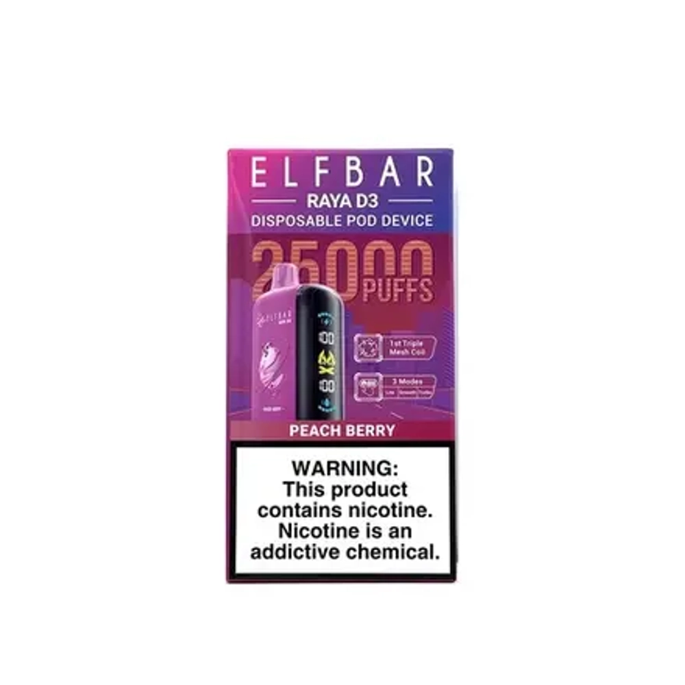 ELF BAR RAYA D3 - Peach Berry (5% nic)