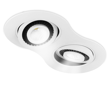 Ambrella Встраиваемый точечный светодиодный светильник с поворотным механизмом Standard Tech S505/2 W