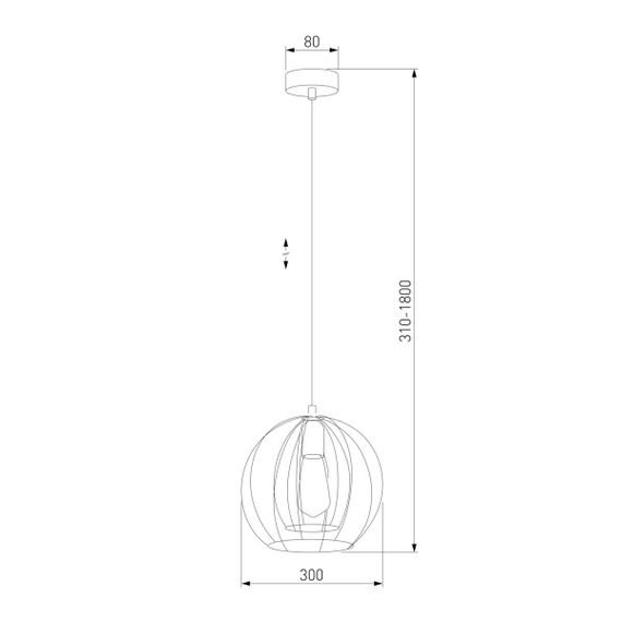 Подвесной светильник TK Lighting 6597 Jaula