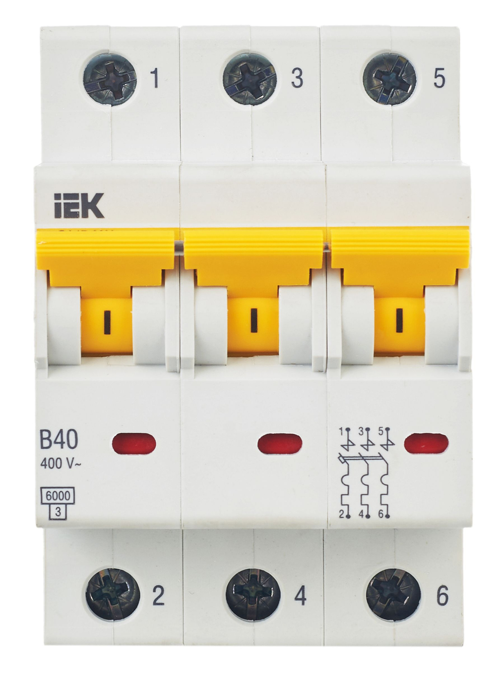 KARAT Автоматический выключатель ВА47-60M 3P B 40А 6кА IEK
