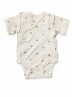 Боди кр.рукав и штанишки в рубчик, Сердечки