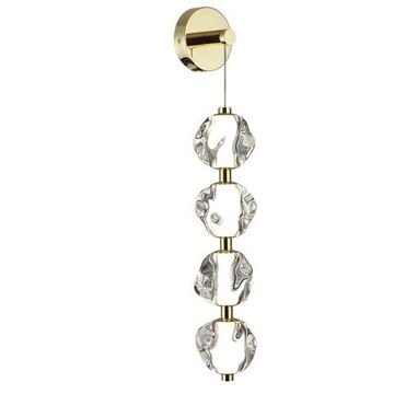 5085/17WL L-VISION ODL25 563 золото/прозрачный/металл/акрил Бра LED 17W 4000K 800Лм JEMSTONE