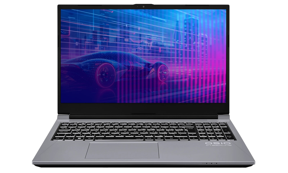 Ноутбук  OSIO CyberLine C150i-001 15.6 ", Core i5, 16 Гб RAM, 512 Гб SSD, GeForce RTX 3050, Серый