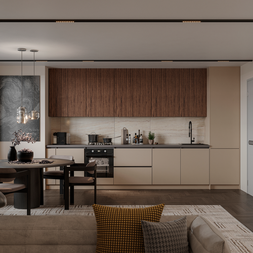 Кухонный гарнитур "ETERNA" Матовый вижен / Raven