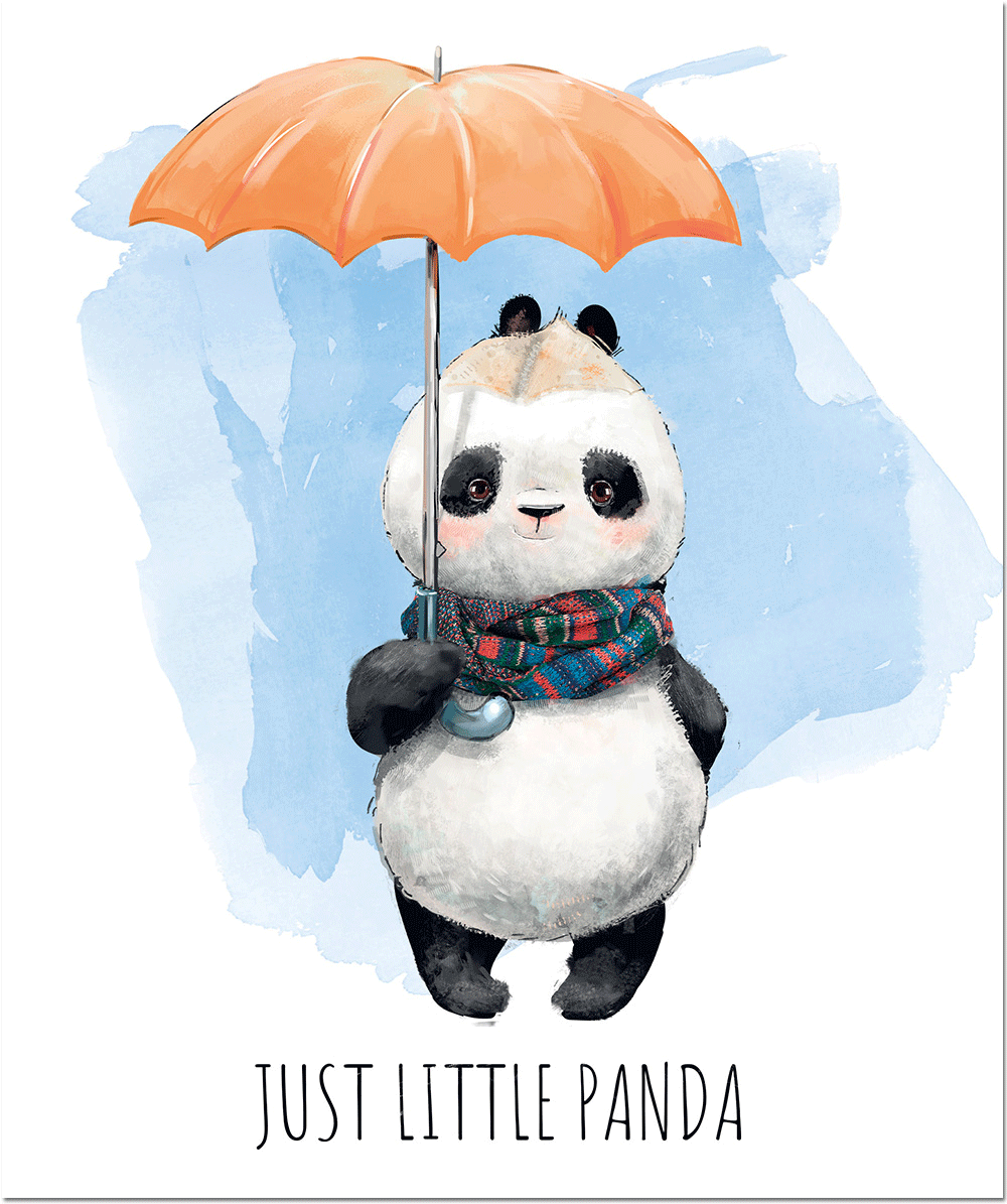 Тетрадь 170х203, 48 л. скрепка МАЛЕНЬКИЙ ПАНДА