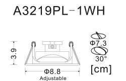 Точечный встраиваемый светильник Arte Lamp