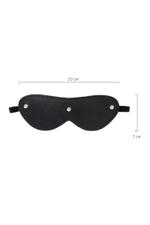 Черная кожаная маска Anonymo с мягким подкладом (Цвет: черный)