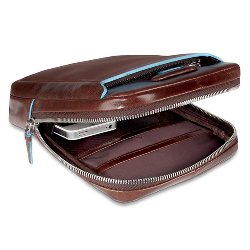 Сумка мужская Piquadro Blue Square коричневый телячья кожа (CA3084B2/MO) 4