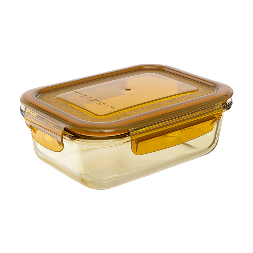Контейнер для хранения и переноски продуктов 630мл Smart Solutions янтарного цвета