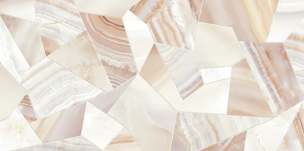 Настенная плитка ALMA Ceramica TWU09BGM014 Bergamo 50x24.9 бежевая глянцевая под камень