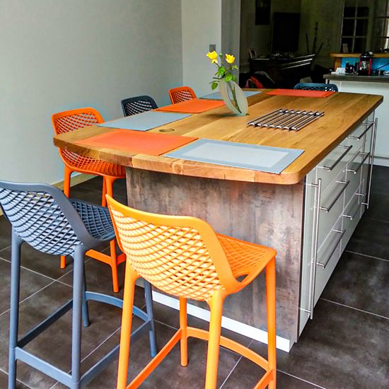 Стул пластиковый барный Air Bar 75