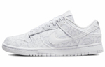 Кроссовки Nike Dunk Low Ess "White Paisley" (Женская размерная сетка)