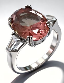 Ювелирное кольцо из серебра 925 пробы,вставка султанит,фианиты,размер 17.5