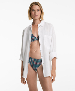 OYSHO Классические трёхцветные жаккардовые плавки-бикини, зеленый